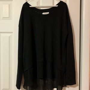 Abercrombie mixed media oversized sweater